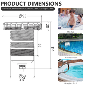 Bombilla <span class=keywords><strong>LED</strong></span> para Spa de 9W DC12V, Luz Sumergible para <span class=keywords><strong>Piscina</strong></span> D90mm, Color RGB, Plástico, Resistente al Agua IP68, Lámpara para Fuentes, Lagos y Estanques - Product Image 4