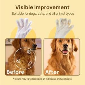 6 lingettes nettoyantes hypoallergéniques non tissées pour animaux de compagnie, parfum personnalisé, marque privée, lingettes humides biodégradables pour chiens et chats - Product Image 3