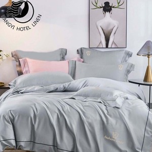 แฟชั่นขายร้อนโรงแรมบ้านหรูหราชุดเครื่องนอน100% Tencel เดิมพันแผ่นผ้าลินินผ้าปูที่นอน - Product Image 5