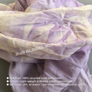 Trapos de Limpieza Industriales de Tela de Color Claro para Uso Industrial, 35-60CM, Trapos de Algodón por Tonelada - Product Image 4