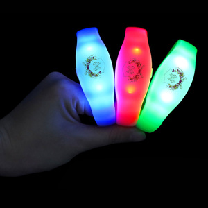 Custom Logo Party Favor Sound Activated Led Silicone Bracelet, Concert Motion Activated Led Wristband - Product Image 1