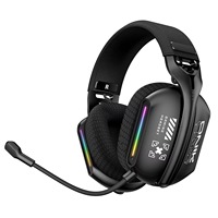 Auriculares para Juegos, Deportes y Viajes ONIKUMA X12, USB/3.5mm, Cableados, 40mm, Metálicos, Iluminación RGB, Micrófono, Compatibles con Audífonos