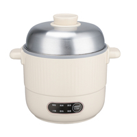 Cuisinière électrique multifonctionnelle 3-en-1 de 1,2 L avec cuiseur vapeur, mini, portable, pour la maison