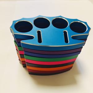 Buku jari kuat milled CNC penuh kualitas tinggi di Aluminium berbagai warna siap kirim - Product Image 3