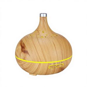 Diffuseur d'aromathérapie à grain de bois Star Moon, humidificateur ultrasonique de 400ml avec lumière LED pour usage domestique et commercial - Product Image 3