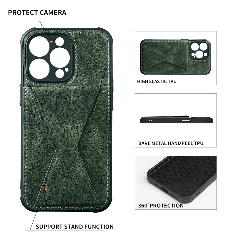 Самый продаваемый кожаный чехол для телефона с отделением для карт подходит для iphone 11 pro max