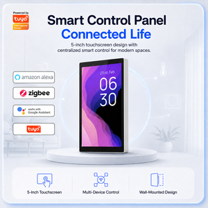 Panel Inteligente Eléctrico Android con Pantalla IPS de 5 Pulgadas, Control por Aplicación Tuya, Compatible con Zigbee/Wi-Fi y <span class=keywords><strong>Alexa</strong></span>, para Automatización del Hogar y Hoteles - Product Image 1