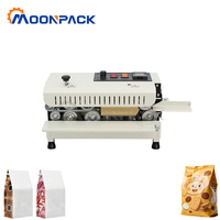 Machine à sceller Moonpack FR-400, petite machine à sceller électrique pour les collations ménagères, emballages en plastique, sacs, machine à sceller à chaleur continue