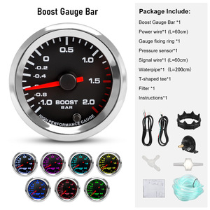 Jauge de pression turbo 2 pouces 52 mm universelle pour tableau de bord de voiture, pour voitures de course modifiées et sportives - Product Image 2