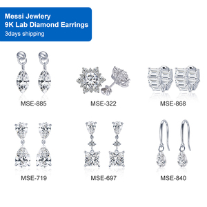 Pronta per la Spedizione, Ottimo Prezzo, Collana Elegante in Oro 9K, Gioiello con Pendente in Diamante Coltivato in Laboratorio - Product Image 3