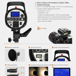 Godox <span class=keywords><strong>SK300II</strong></span> 300W Système X sans fil 2.4G Flash stroboscopique pour studio photo avec support Bowens pour la photographie en studio simple - Product Image 4