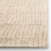 Tapis en laine de qualité supérieure Desert Sands, 100% laine de Nouvelle-Zélande, tufté à la main, design moderne, antidérapant, lavable, disponible en plusieurs tailles