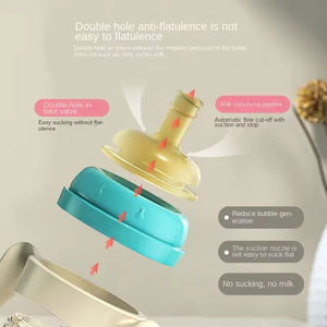 Set di Biberon Senza BPA per Bambini 0-12 Mesi, Bicchiere con Manico a Bocca Larga <span class=keywords><strong>in</strong></span> PP Anti-Colica - Product Image 4