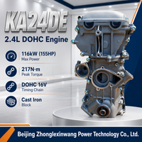 New KA24DE 2.4L DOHC 16V Gasoline 4-Cylinder Engine OEM Size Long Block Replacement Assembly Nissan Frontier/Xterra OE 61232