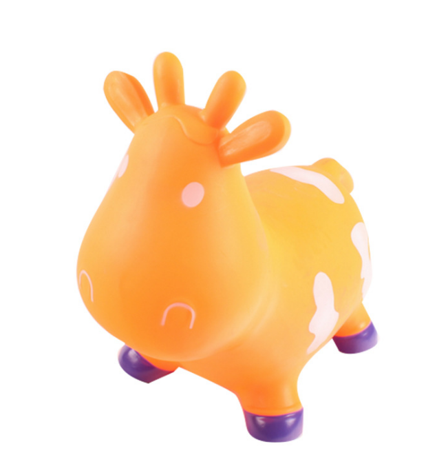 ПВХ надувные прыжки корова ездить на резиновой подошве животных