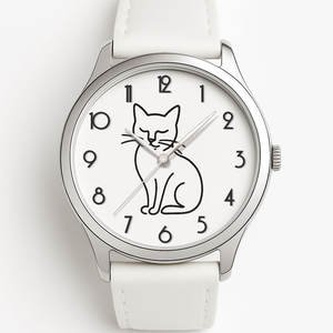 新しいファッショナブルな動物漫画カスタマイズクォーツ時計子供用OEMデザイナー革学生ケース合金素材 - Product Image 4