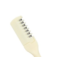 Tondeuse à poils nasaux portable rotative à 360 degrés avec peigne double face rotatif réutilisable pour femmes et hommes
