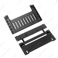 Adaptador de Fascia para Coche, Estéreo Android, Conversión de Doble DIN a DIN, Kit de Soporte Ultrafino para Salpicadero 2DIN a DIN
