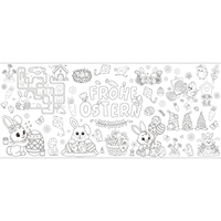 Meilleures Ventes : Affiche de Table à Dessiner Personnalisée pour Pâques, pour Enfants, Décoration Maison, Famille, École, et Bannière Déroulante DIY à Dessiner