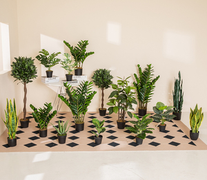 Ficus-árbol Artificial de goma Peva, plantas artificiales para decoración de jardín, novedad de 2021 - Product Image 4