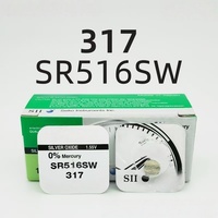 Baterías de botón al por mayor SII Silver SR626SW 377 SR936SW SR716SW SR516SW SR721SW SR726SW 394 315 317 362 397 1.55V