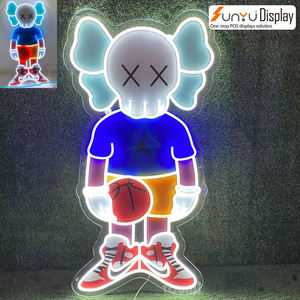 Enseigne au néon personnalisée de conception libre de logo d'Anime de bande dessinée logo de marque enseigne au néon menée pour la décoration de mur pour des décorations d'enfants - Product Image 4