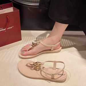 Summer New Clip Toe Roman Beach Slippers Women Open Toe Breathable Lightweight <b>Flat</b> Casual Outer Wear <b>Sandals</b> - Product Image 6