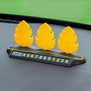 Kits <span class=keywords><strong>de</strong></span> Interior <span class=keywords><strong>de</strong></span> coche <span class=keywords><strong>de</strong></span> dibujos animados <span class=keywords><strong>de</strong></span> <span class=keywords><strong>hoja</strong></span> <span class=keywords><strong>de</strong></span> árbol <span class=keywords><strong>de</strong></span> simulación <span class=keywords><strong>de</strong></span> PVC OEM Baviss personalizados, placa <span class=keywords><strong>de</strong></span> matrícula <span class=keywords><strong>de</strong></span> estacionamiento temporal, accesorios interiores - Product Image 1