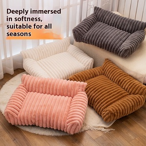 Sofá ecológico para mascotas, Cama grande gruesa de felpa de conejo para perros y gatos, alfombrilla universal resistente al desgaste para perros y gatos de cuatro estaciones - Product Image 4