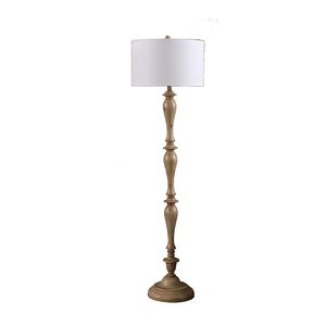 Lámpara de Piso de Poliresina DB de 61.5" con Efecto Madera Estilo Costero - Product Image 1