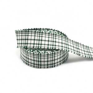 Sangle en nylon tissée jacquard avec logo personnalisé, sangle en nylon à motif en treillis - Product Image 1