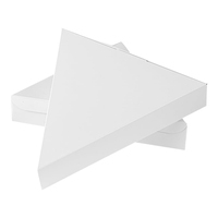 Caja de Pizza Triangular Impresa Personalizada con Logotipo, Embalaje Ecológico Desechable de Cartón para Llevar, Impresión Flexográfica