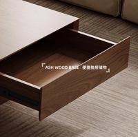 Table d'appoint en bois d'écorce de noyer moderne européenne du milieu du siècle cadre en bois massif pour bureau café boutique salon meubles de maison