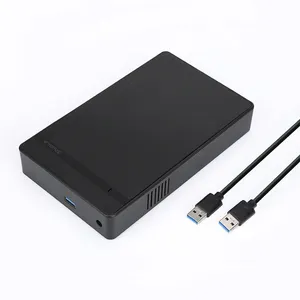 Boîte de disque dur de 3.5 pouces pour ordinateur portable de bureau Lecteur à semi-conducteurs mécanique externe USB3.0 Boîte de disque dur mobile