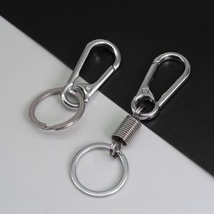 Mosquetones universales de aleación de zinc ecológicos con anillo de resorte para mochila, llaveros promocionales para coche, llaveros para adultos, venta al por mayor para empresas - Product Image 1