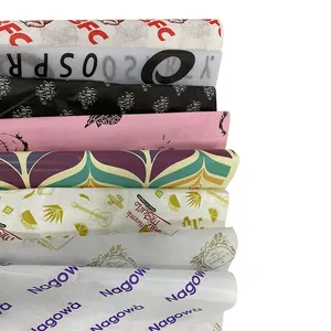 Custom Logo Brand Folding Roll Packaging Printed Colored Christmas Gift Mailer Wholesale Flower Tissue Floral Wrapper Paper