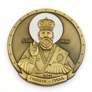 Su misura di Massa A Buon Mercato Doppio Lato di Design In Metallo Antiqu di Rame 2 Pound Coin - Product Image 6