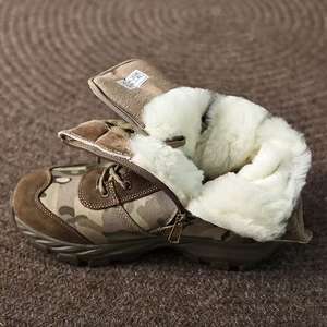 Chaussures de randonnée pour hommes, <span class=keywords><strong>bottes</strong></span> d'entraînement de haute qualité, camouflage, <span class=keywords><strong>bottes</strong></span> tactiques de <span class=keywords><strong>chasse</strong></span>, <span class=keywords><strong>bottes</strong></span> en <span class=keywords><strong>cuir</strong></span>, doublure en laine, <span class=keywords><strong>bottes</strong></span> d'hiver pour la neige - Product Image 6