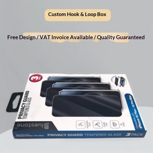Cajas Protectoras para Pantallas de Teléfono Impresas Personalizadas con Ganchos, Empaque de Cartulina Blanca para Exhibición en Tiendas - Product Image 5