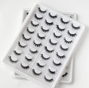 Vente en gros de 5 paires de <span class=keywords><strong>cils</strong></span>, <span class=keywords><strong>cils</strong></span> faits à la main, blancs givrés, 100% vrais <span class=keywords><strong>cils</strong></span> de vison, emballage en boîte, <span class=keywords><strong>cils</strong></span> pour le maquillage - Product Image 6