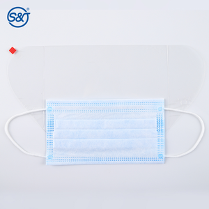 SJ Anti-Fog Transparent Pet <strong>Plastic</strong> Full Face Protection Face Shields Protective <strong>Facemask</strong> with Shield Visor - Product Image 2