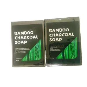 Best Verkopende Groothandel Handgemaakte Zwarte Diepe Reiniging Whitening Bamboe Houtskool Zeep Voor Huidverzorging