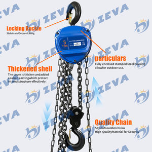 HSZ-C 3 Ton (6600 Lbs) rantai Hoist | Rantai beban baja Aloi G80 | 6 Meter (20 kaki) angkat | Sesuai dengan ASME B30.21 & <span class=keywords><strong>OSHA</strong></span> - Product Image 5