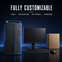 Desktop Baru Stabil dan Siap Pakai Hygon 3350 8 Core 256G M.2 SSD 16GB DDR4 Casing 15L USB Keyboard Mouse Monitor LCD 23.8 Inch