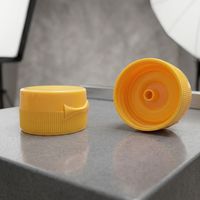 Couvercle rabattable à vis pour ketchup et miel PET durable 38/400 Capuchon rabattable pour bouteilles résistant aux produits chimiques pour sauce tomate