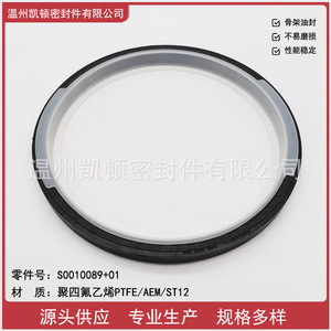 ซีลน้ำมันเพลาข้อเหวี่ยง Shangchai 12V รุ่น S0010089+01 วัสดุ PTFE สำหรับเครื่องยนต์ด้านหน้าและด้านหลัง - Product Image 1