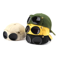 Elegante sombrero volador Gafas de sol Sombreros de camionero Deporte al aire libre Gorra plana Versátil Sombrero de béisbol de moda