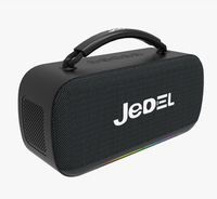 Haut-parleur portable en tissu TWS sans fil, modèle JL5.4, 15W, avec lumière RGB, carte TF, USB, FM, idéal pour les fêtes en extérieur – Vente chaude directe usine