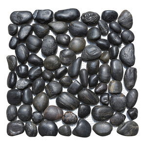 HS-Y04, venta al por mayor, <span class=keywords><strong>suelo</strong></span> <span class=keywords><strong>de</strong></span> piedra <span class=keywords><strong>de</strong></span> <span class=keywords><strong>Rio</strong></span> natural gris oscuro para exteriores, para jardines - Product Image 1