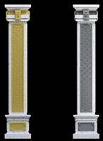 Nuevo Molde Cuadrado para Pilares Reazone RZSQ 2024, 50 cm x 20 Pulgadas, Molde de Plástico Resistente para Columnas, Molde para Hormigón, Construcción en Exteriores